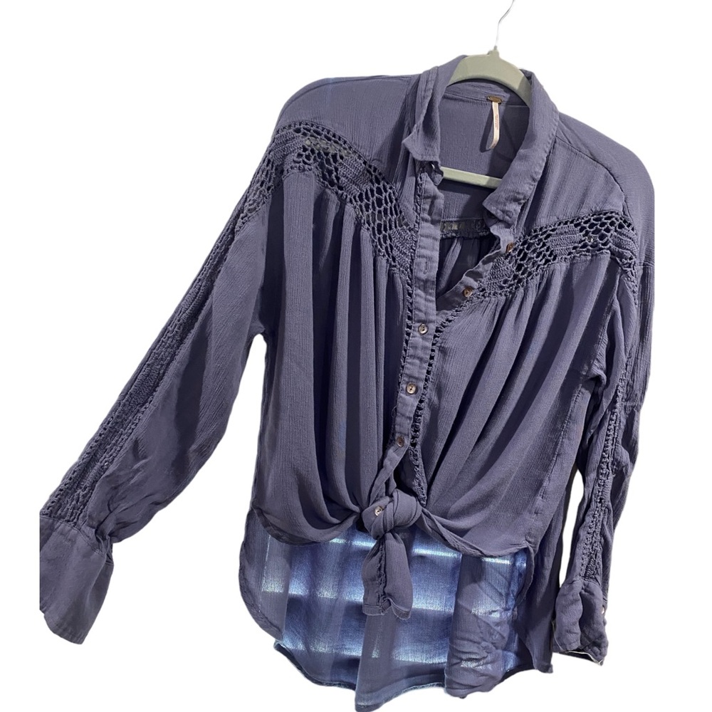 Free people violet blouse